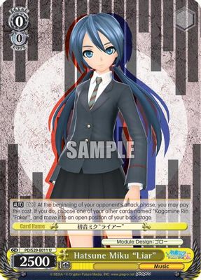 Hatsune Miku "Liar" card image