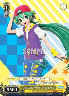 Hatsune Miku "Urban Pop" card image