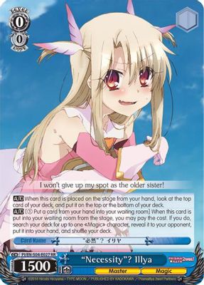 “Necessity”? Illya