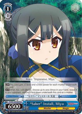 “Saber” Install, Miyu