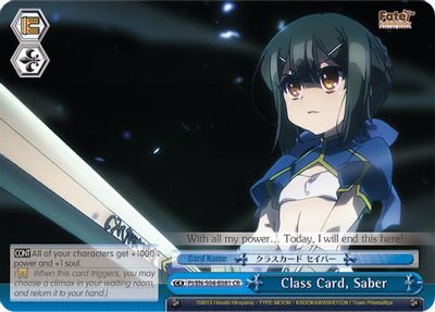 Class Card, Saber card image