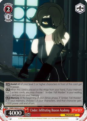 Cinder: Infiltrating Beacon Academy card image