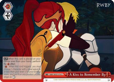 A Kiss to Remember By card image