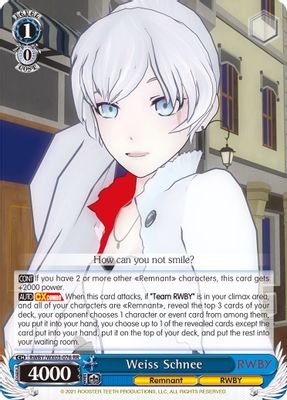 Weiss Schnee card image