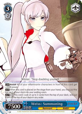 Weiss: Summoning card image