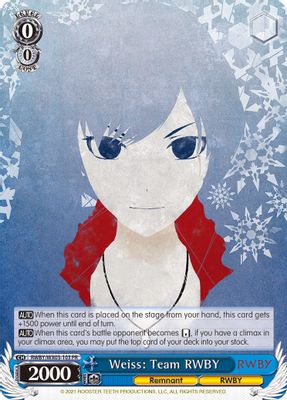 Weiss: Team RWBY card image