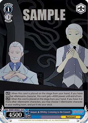 Jacques & Whitley: Listening to the Concert card image