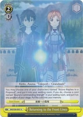 Returning to the Front Lines card image