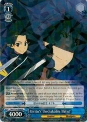 Kirito's Unshakable Belief card image