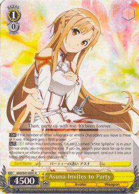 Asuna Invites to Party card image