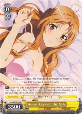 Asuna Lays on the Sofa card image