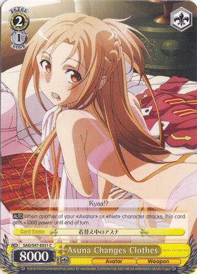 Asuna Changes Clothes card image
