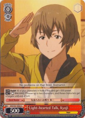 Light-hearted Talk, Kyoji card image