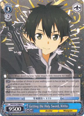 Getting the Holy Sword, Kirito card image