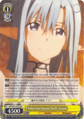 Inherited Sword Skill, Asuna card image