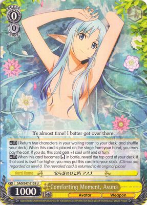 Comforting Moment, Asuna card image