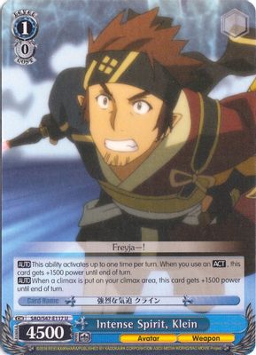 Intense Spirit, Klein card image