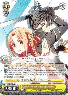 《Lightning Flash》 Asuna & 《Black Swordsman》 Kirito