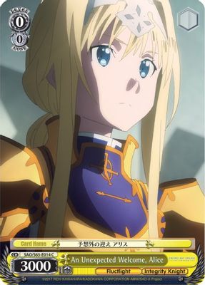 An Unexpected Welcome, Alice card image
