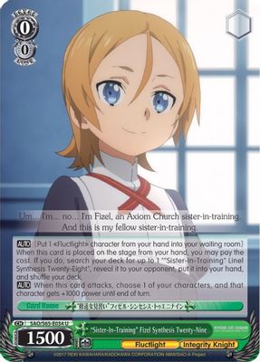 "Sister-In-Training" Fizel Synthesis Twenty-Nine card image