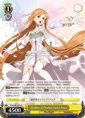 《Goddess of Creation Stacia》 Asuna