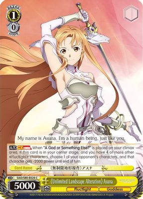 《Unlimited Landscape Alteration》 Asuna card image