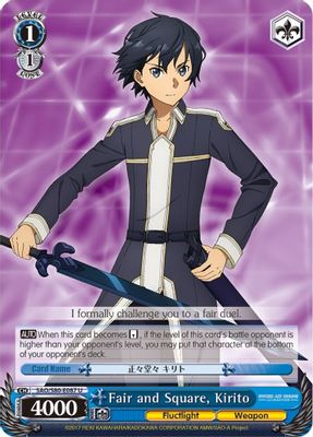 Fair and Square, Kirito card image