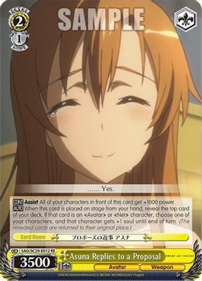 Asuna Replies to a Proposal card image
