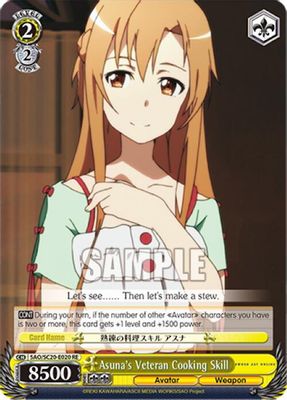 Asuna's Veteran Cooking Skill card image