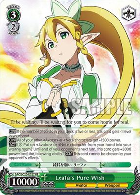 Leafa's Pure Wish card image