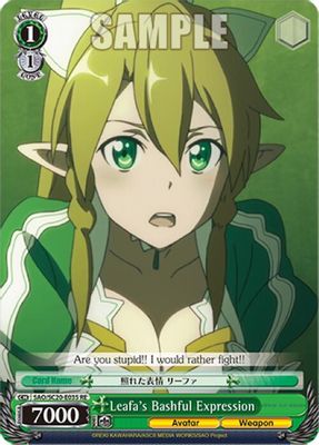 Leafa's Bashful Expression card image