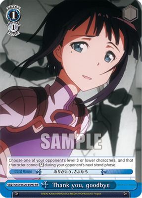 Thank you, goodbye card image