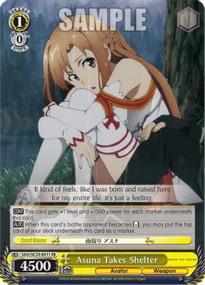 Asuna Takes Shelter card image