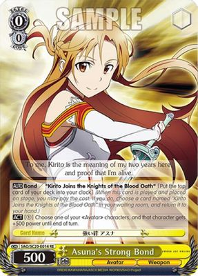 Asuna's Strong Bond card image