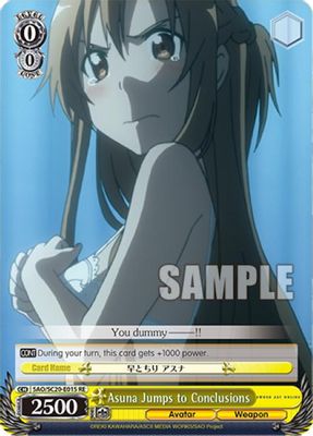 Asuna Jumps to Conclusions card image