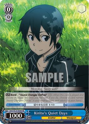 Kirito's Quiet Days card image