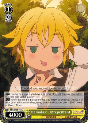 Meliodas: Unrepentant card image