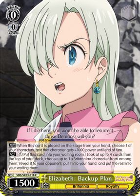 Elizabeth: Backup Plan card image