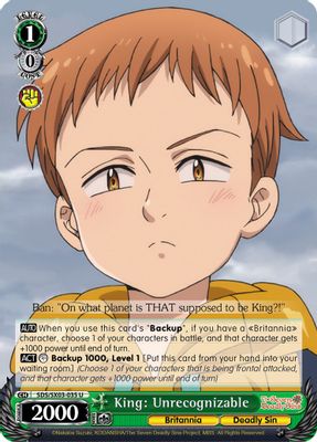 King: Unrecognizable card image