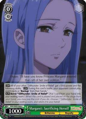 Margaret: Sacrificing Herself card image