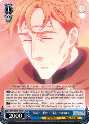Dale: Final Moments card image