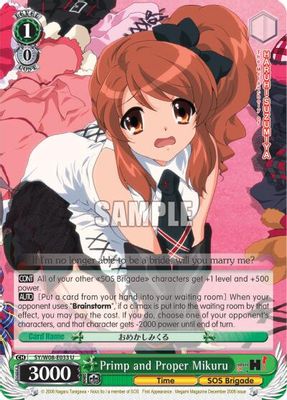Primp and Proper Mikuru