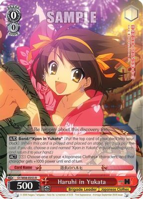 Haruhi in Yukata card image
