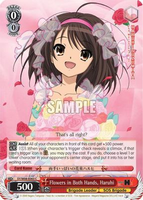 Flowers in Both Hands, Haruhi card image