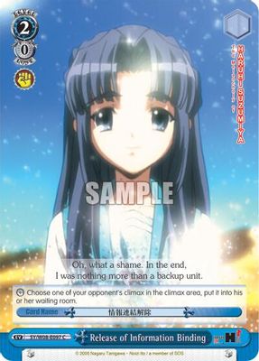 Release of Information Binding card image