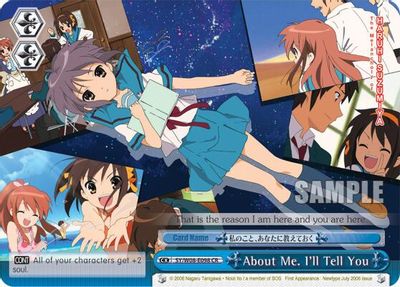 About Me. I'll Tell You card image