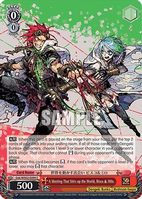 A Meeting That Stirs up the World, Bisco & Milo card image