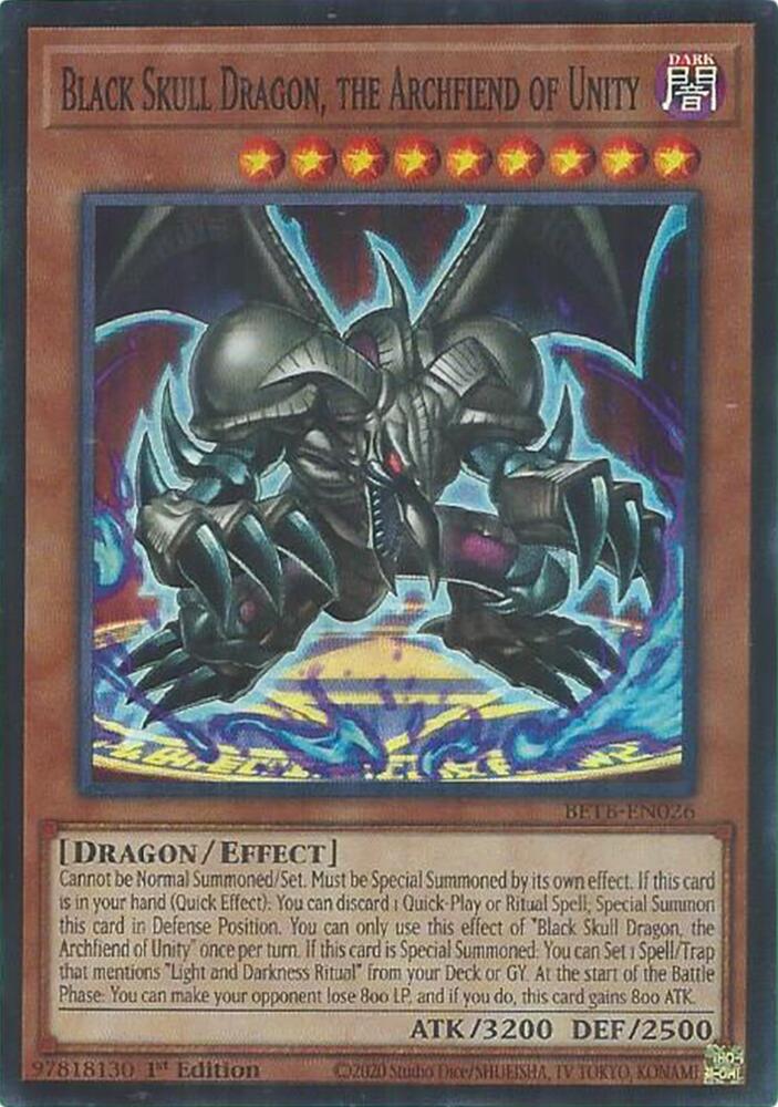 Black Skull Dragon, the Archfiend of Unity card image