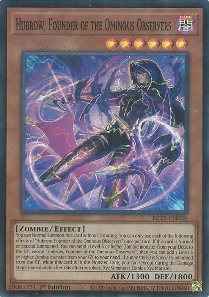 Hubrow, Founder of the Ominous Observers card image