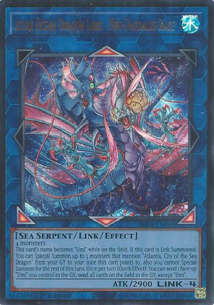 Azure Ocean Dragon Lord - Neo-Daedalus Rage card image